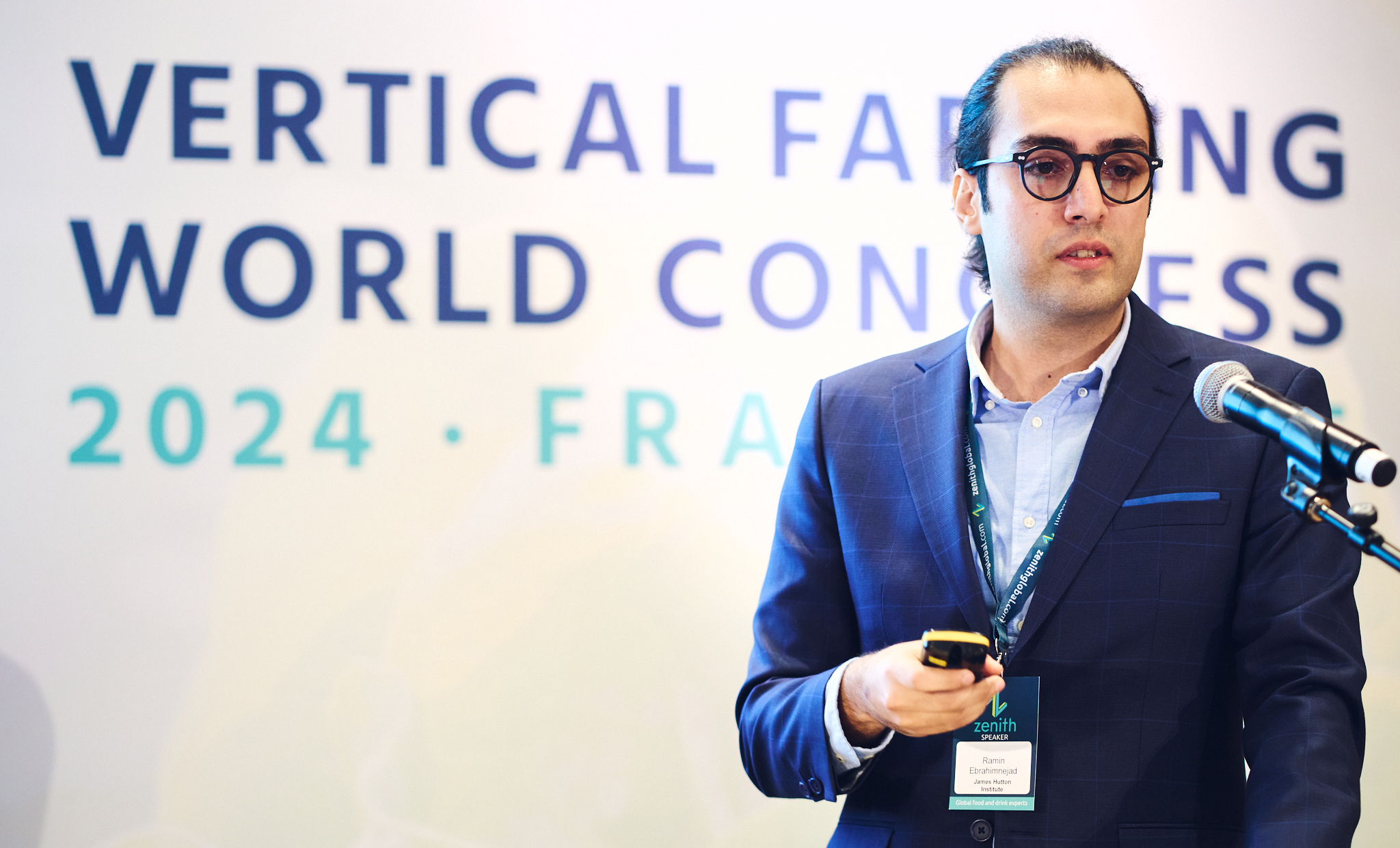 James Hutton Institute, Ramin Ebrahimnejad at World Vertical Farming Congress 2024, Frankfurt